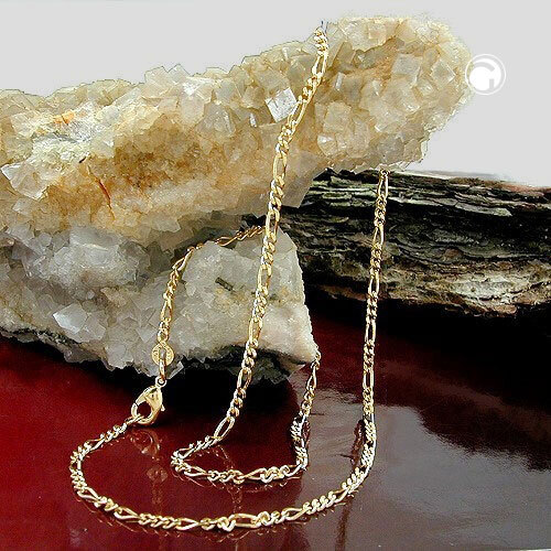 585 real gold *** bracelet chain necklace Figaro 19 / 42 / 45 / 50 cm