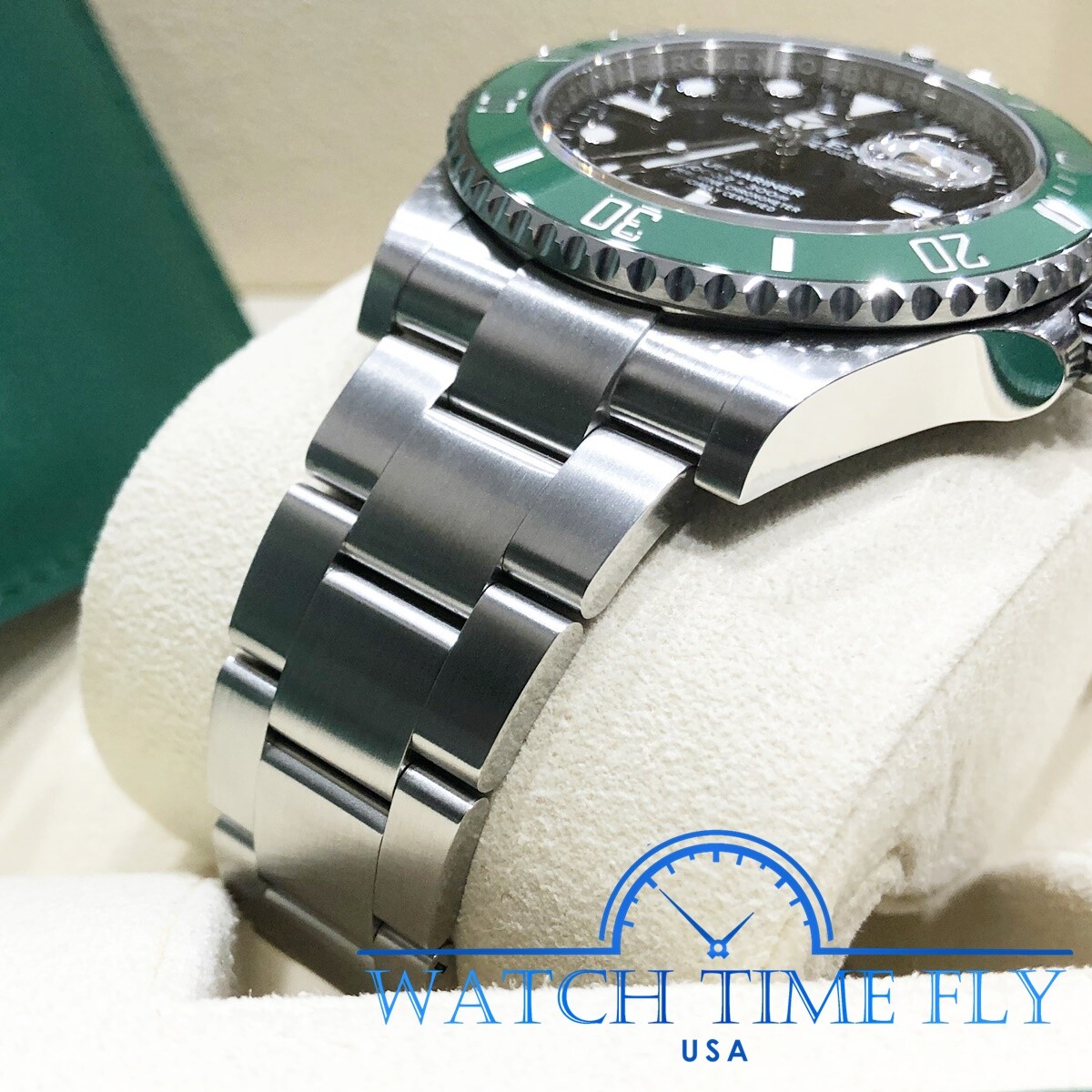 Rolex 126610LV Kermit Green Bezel Black Dial Submariner Date Stainless Steel