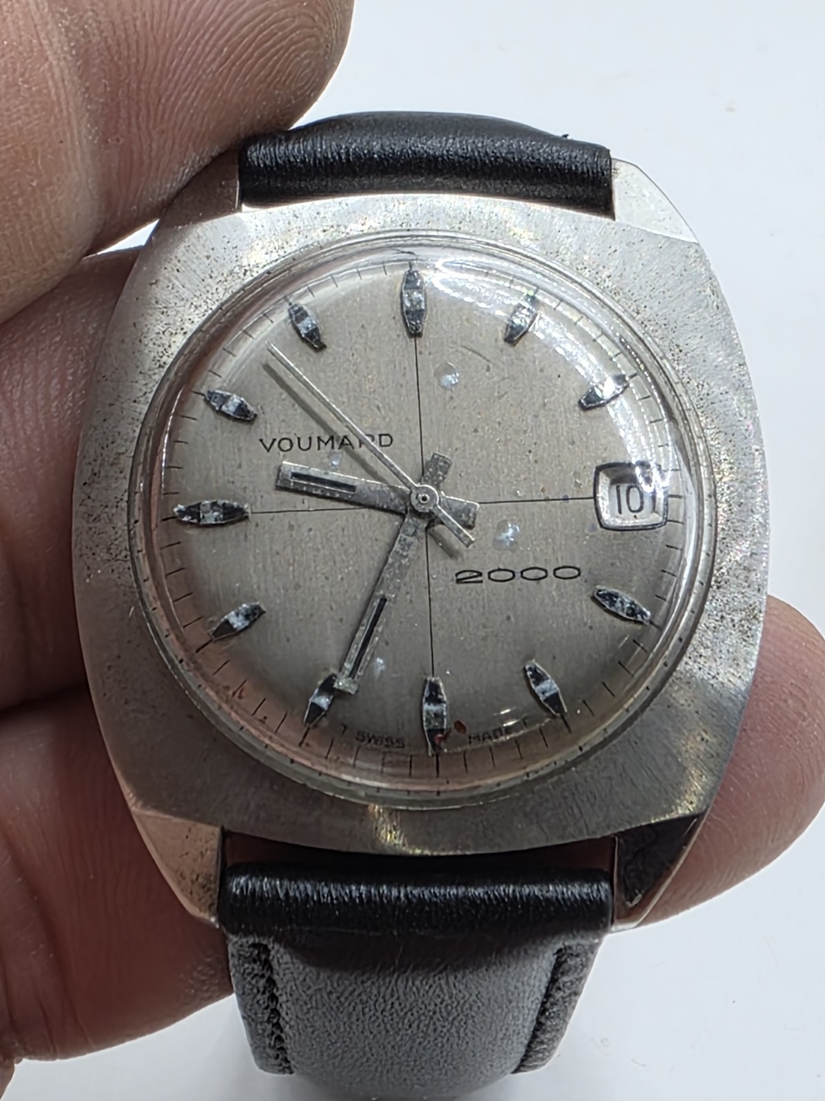 Voumard 2000 Men’s Mechanical Wristwatch Vintage Rare Working Watch