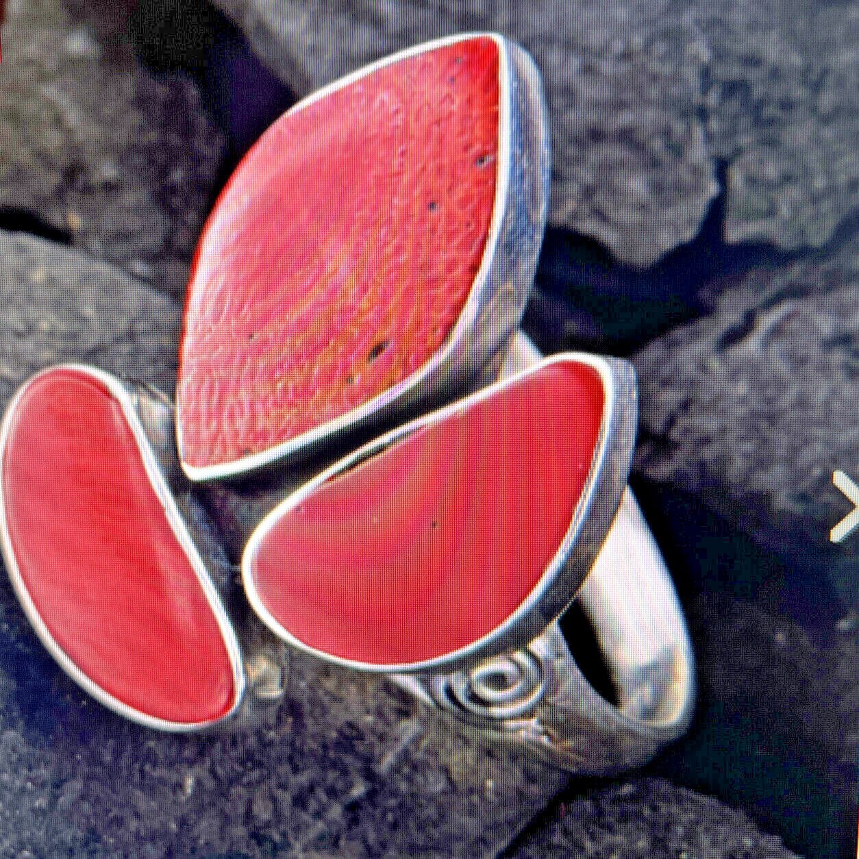 Natural Sponge Coral Ring in 925 Sterling Silver (Size 9.0) 5.5 g