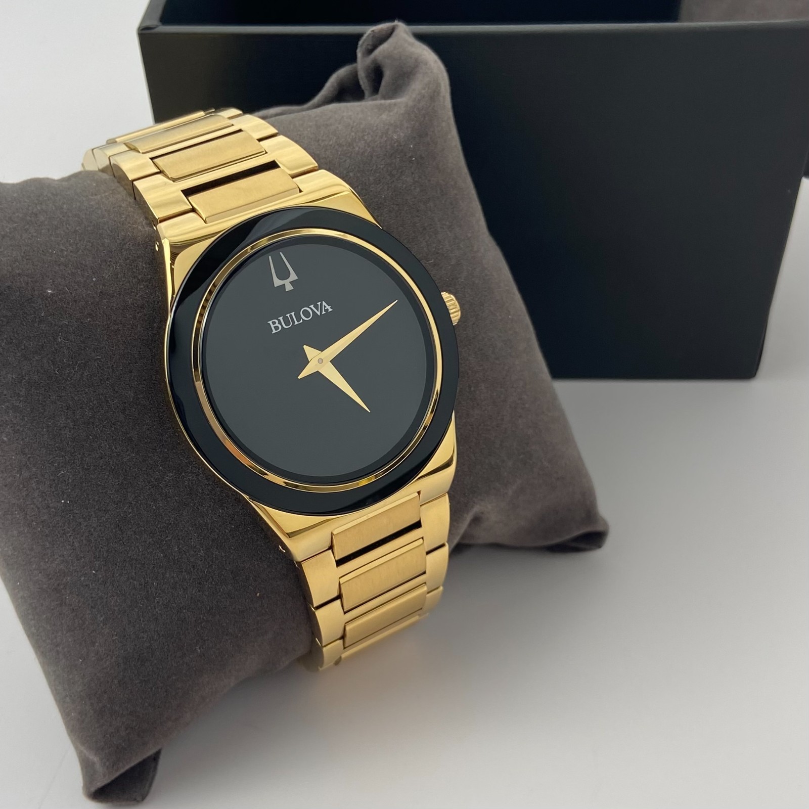 Bulova Millennia 97A183 Men’s Quartz Watch Black Dial Gold-Tone Stainless Steel