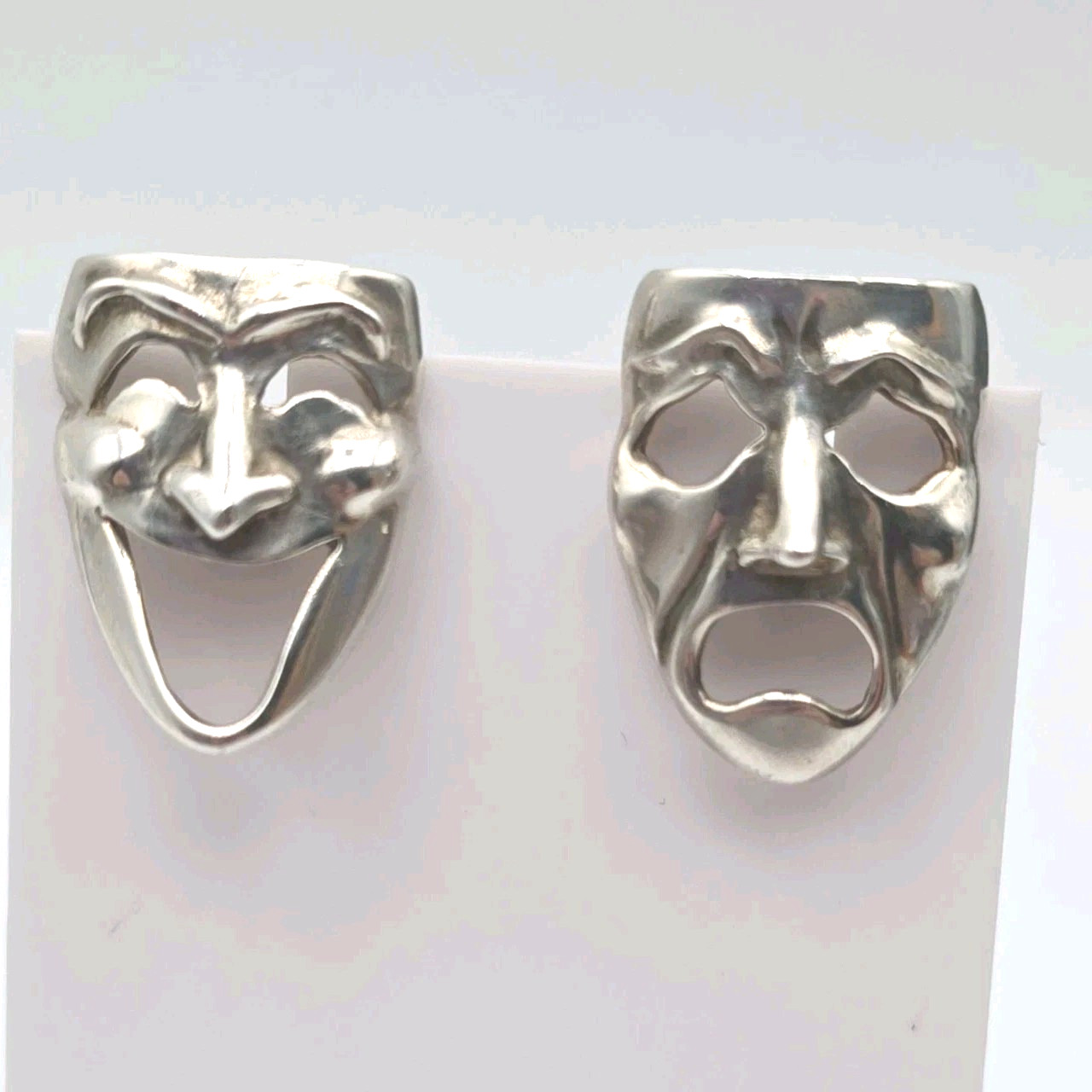 London Sterling Silver Drama Comedy Tragedy Mask Cufflinks Ian David Young