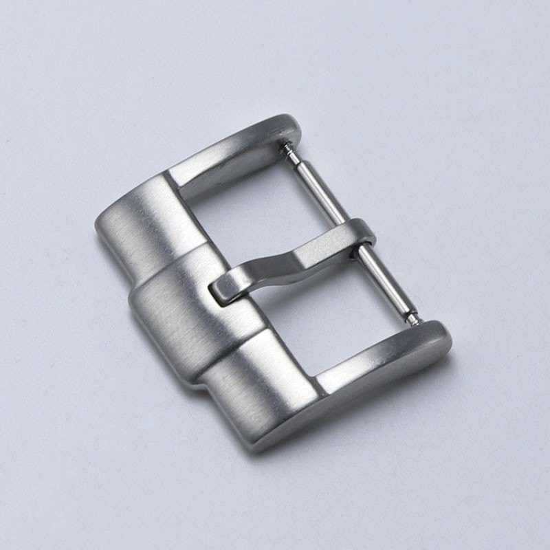 Quality 316L Solid Brushed Stainless Steel Watch Clasp Pin Buckle 18mm 20mm 22mm