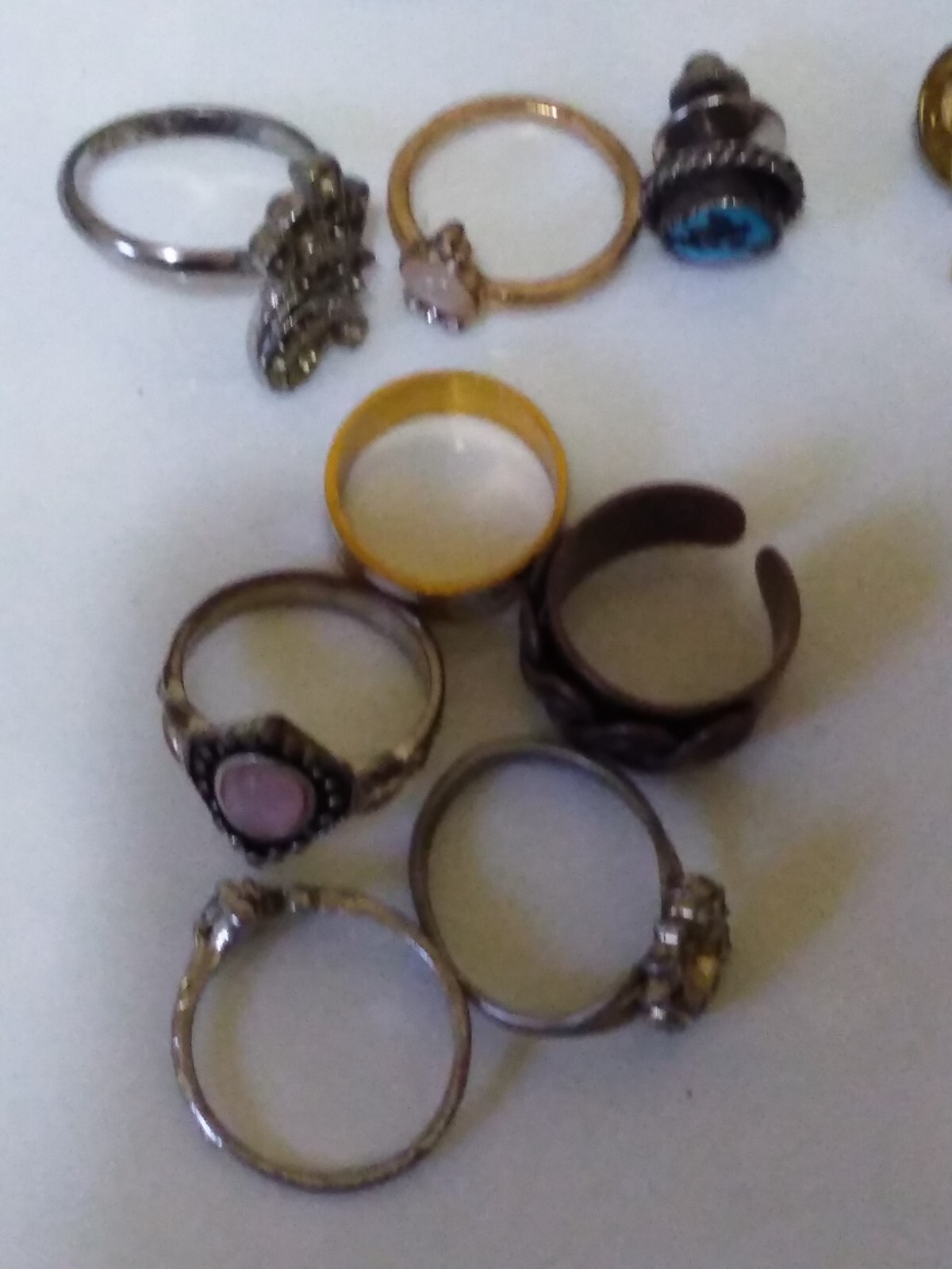 Vintage Lot Of Earrings,Pins, Bracelets,Rings
