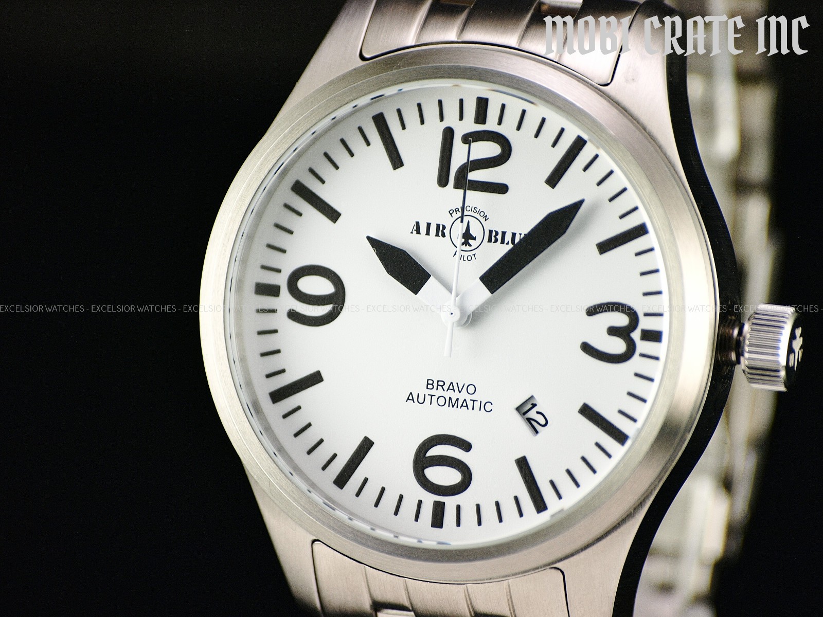 Rare Air Blue By Deep Blue Men’s 44mm BRAVO Automatic Sapphire SS Watch