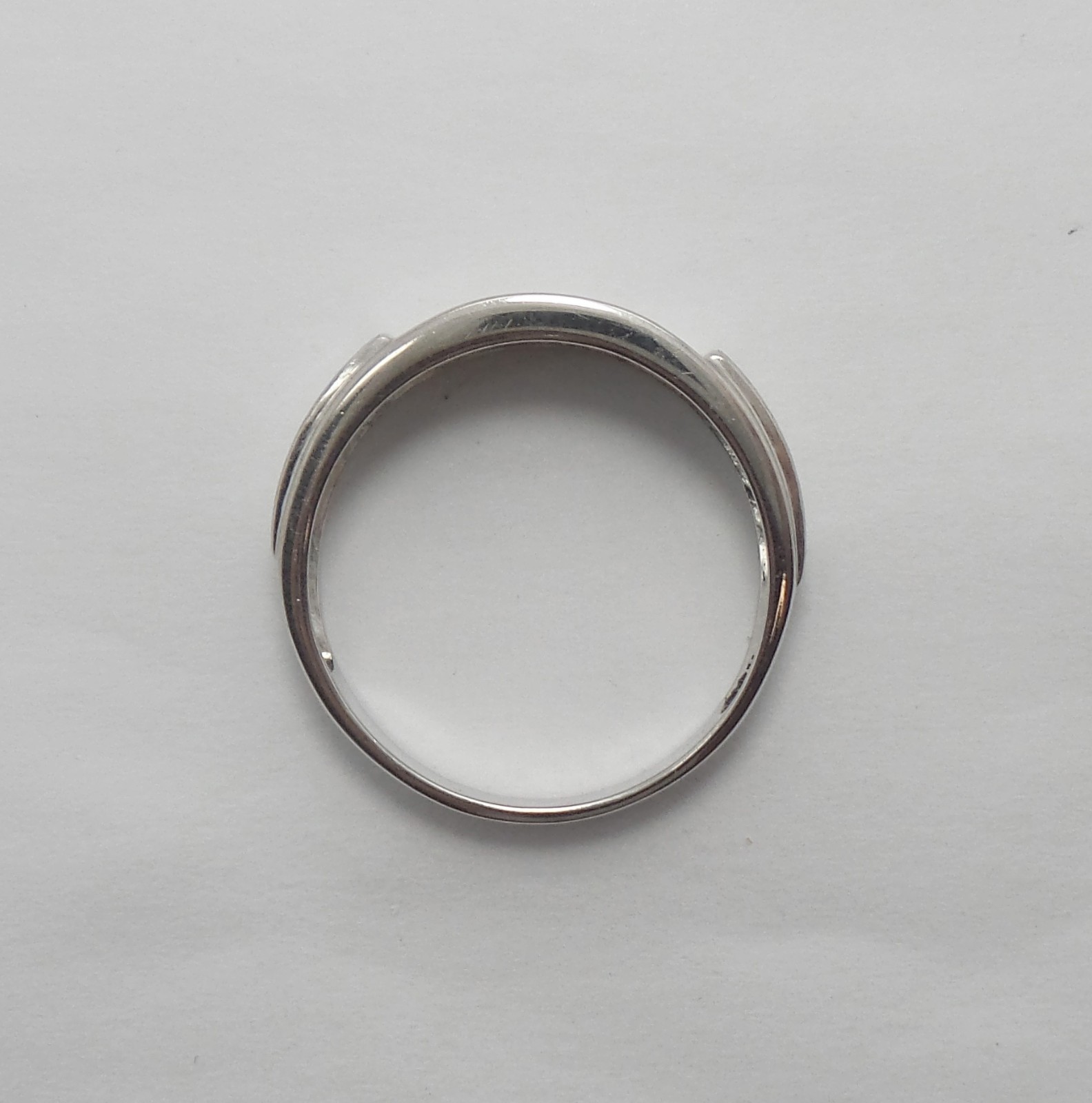 1/5CT MENS NATURAL DIAMOND WEDDING BAND BRIDAL RING 10K WHITE GOLD