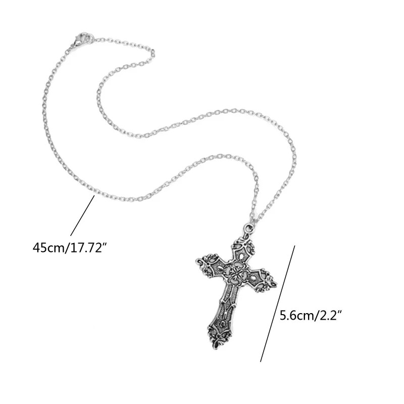 Fashion Christian Necklaces for Women Wen Gift Vintage Gothic for Cross Pendant