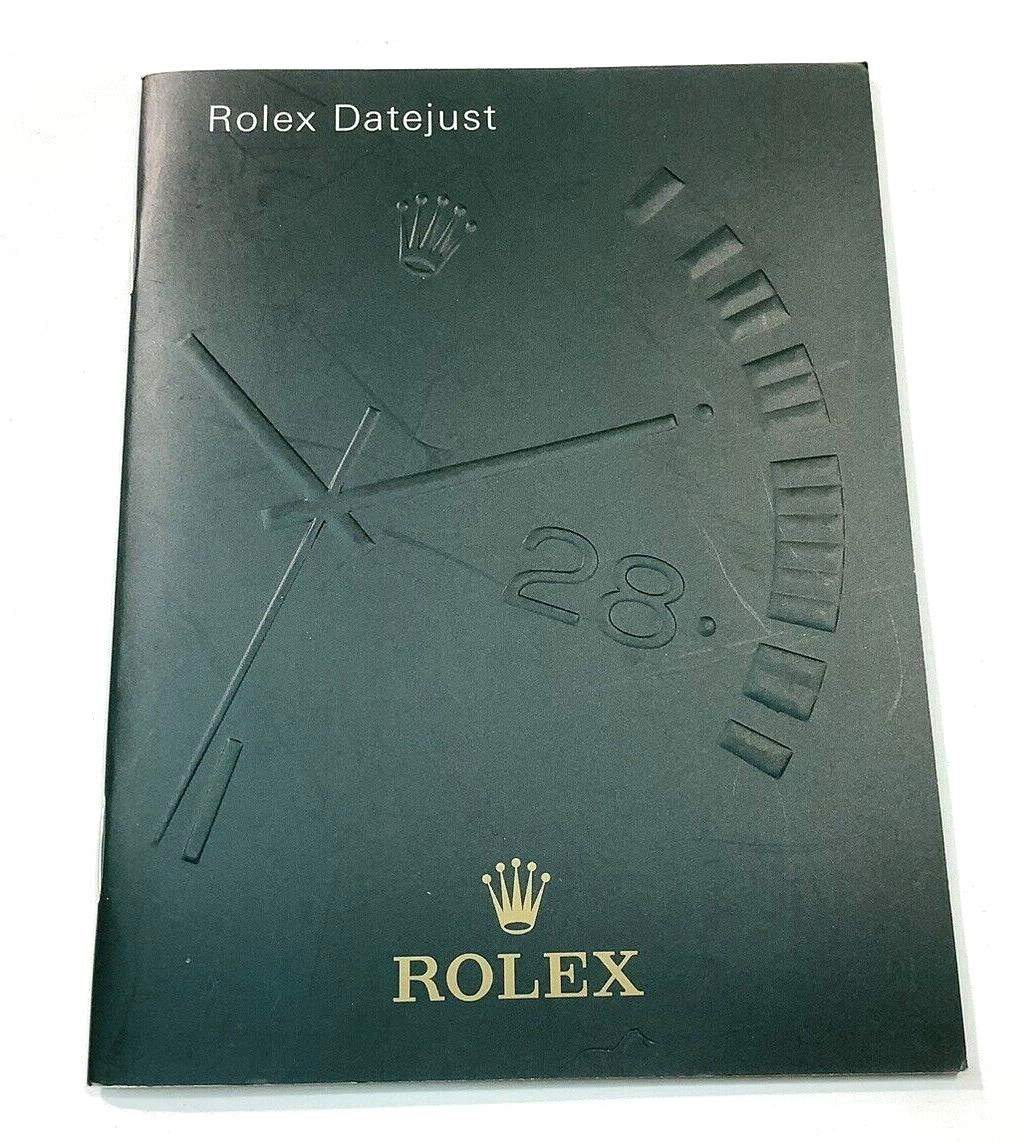 ROLEX 2004 DATEJUST Spanish User Manual Booklet In Very Good & Clean Condition