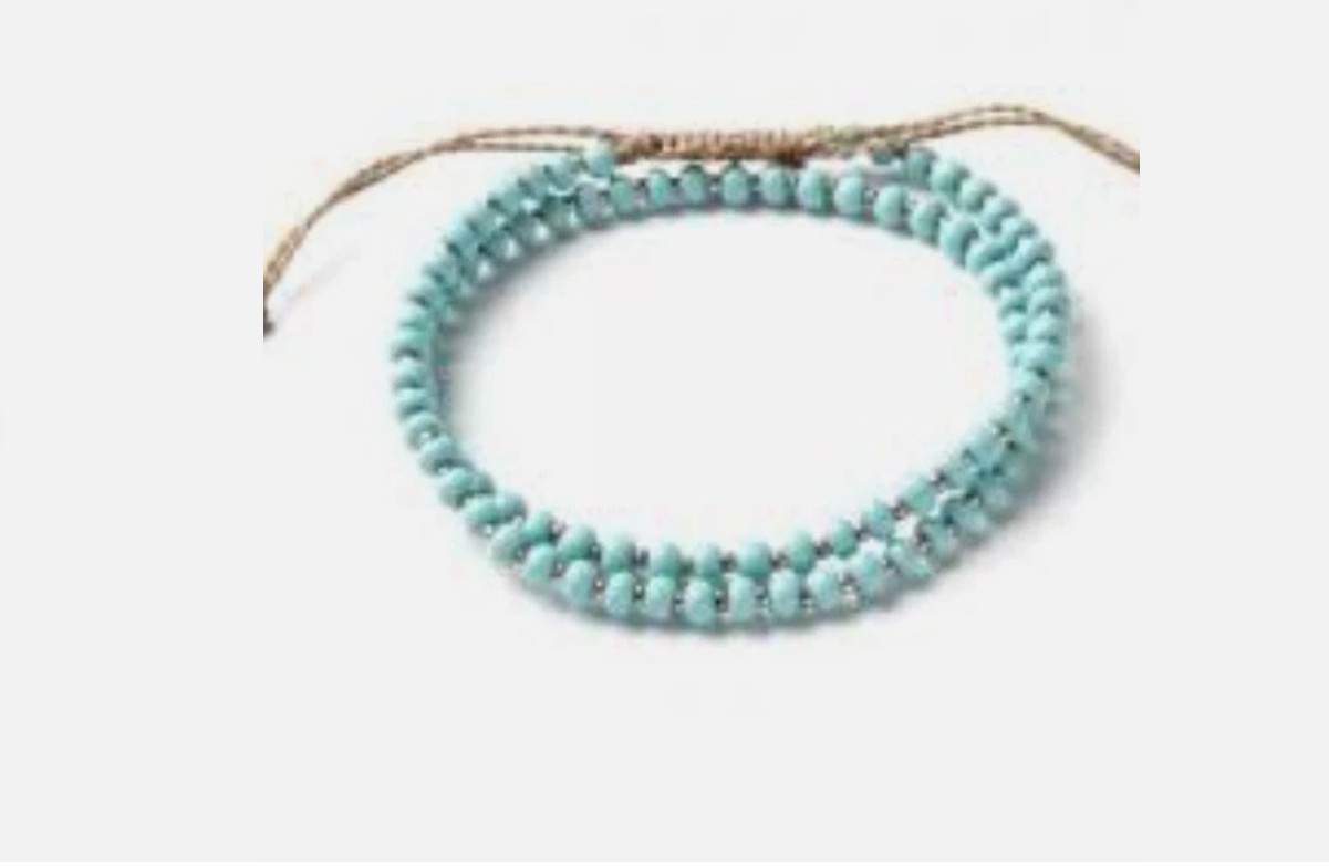 WAKAMI Brandy Melville Beaded Bracelet LOT Beads Hemp Cord Style Guatemala NWTs