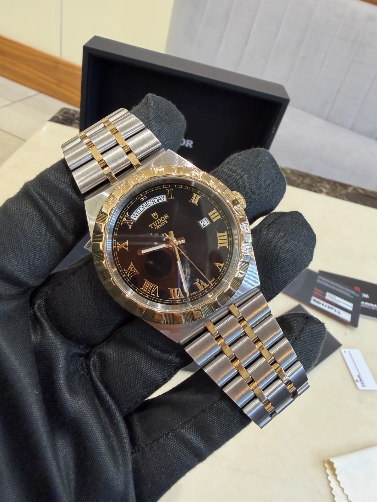 Tudor Royal 41 Steel & Gold Black Dial (2022 Box & Papers) 28603