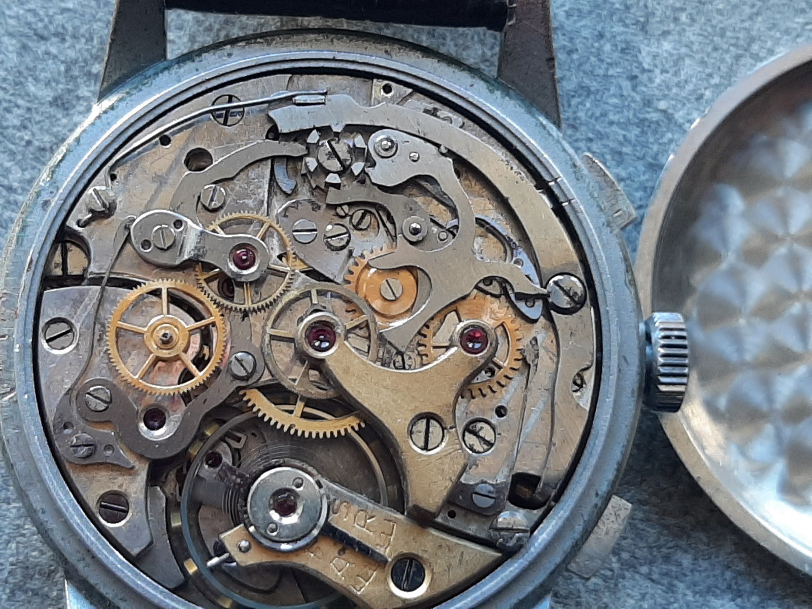 RARE IMPERIAL WATCH MANUAL CHRONOGRAPH 1950s Cal. LANDERON 52 Column Wheel
