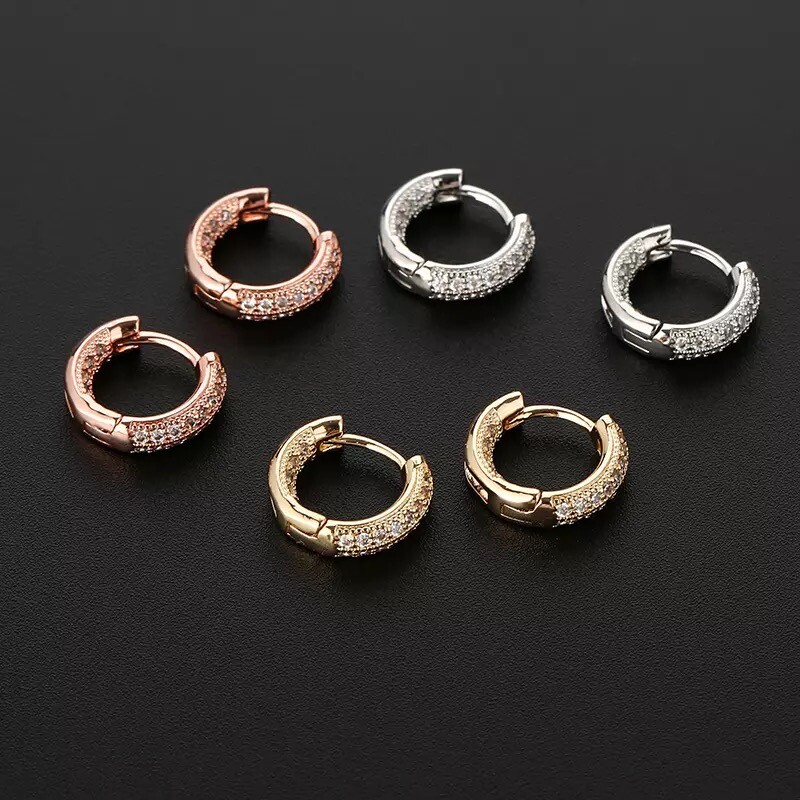 Argollas Grandes de Mujer Chapada en Oro 10K Aros Accesorios Regalos Para Mujer