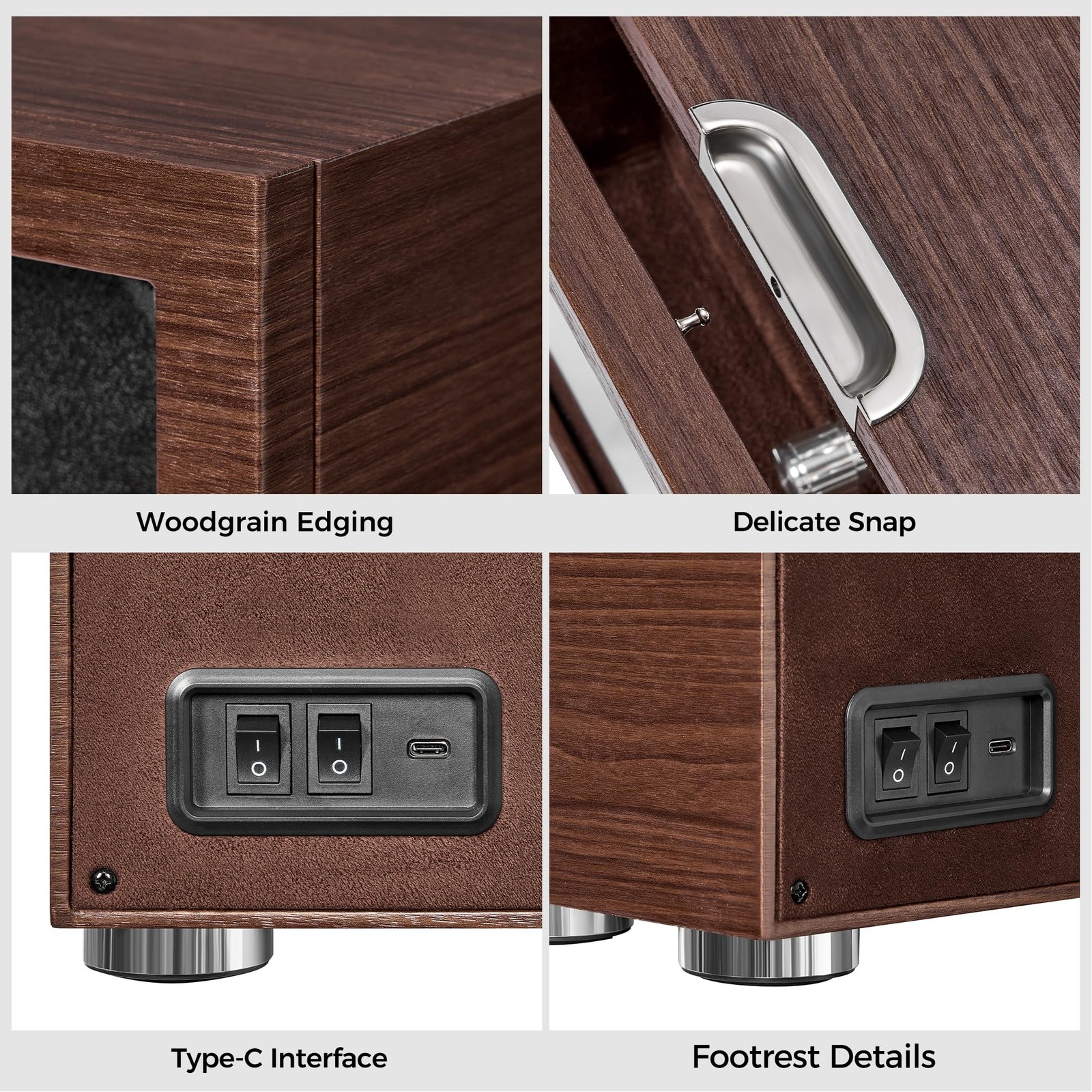 ANWBROAD Double Watch Winder, Automatic 6.49 x 10 x 6.77 inches, Walnut