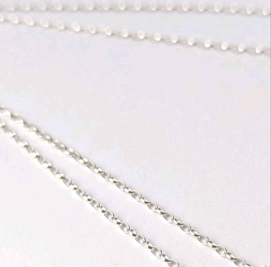 Alexander Castle Sterling Silver Jewellery Chain For Pendants 45cm Oval Link New