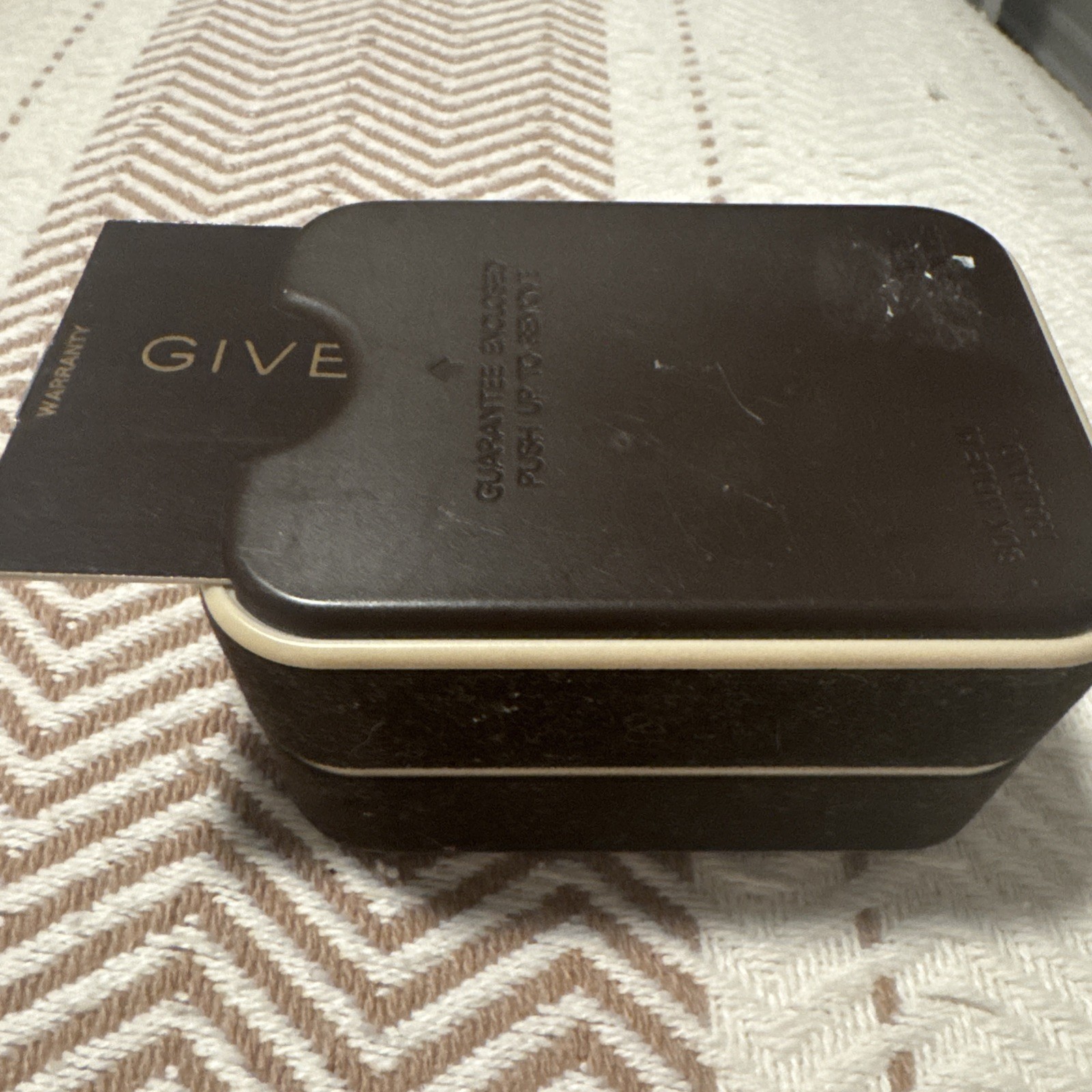 Vintage Givenchy Gold-Plated Watch – White Dial – Working w/ Original Box