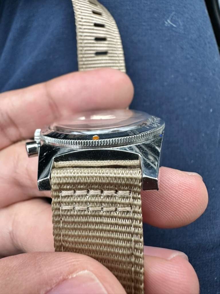 Jungfrau Skin Diver Chronograph 1960s Valjoux 92 Manual Wind 36mm