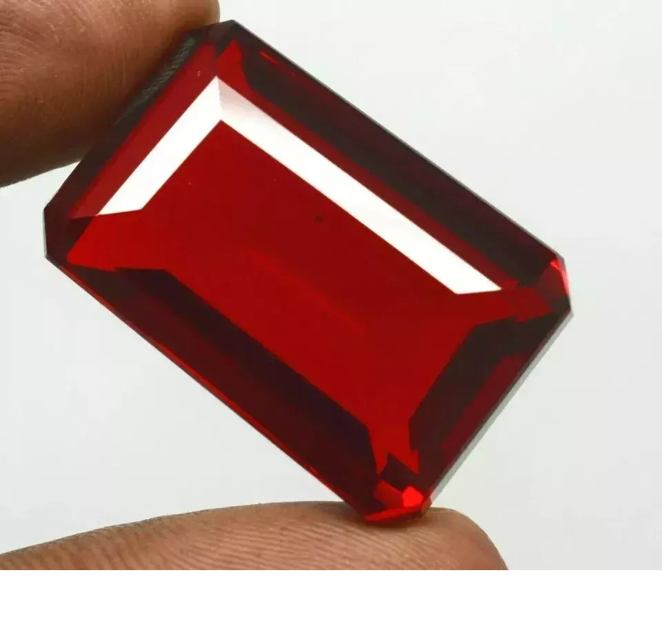Brazilian Natural Topaz Red Color 197 Ct Emerald Cut Certified Loose Gemstone