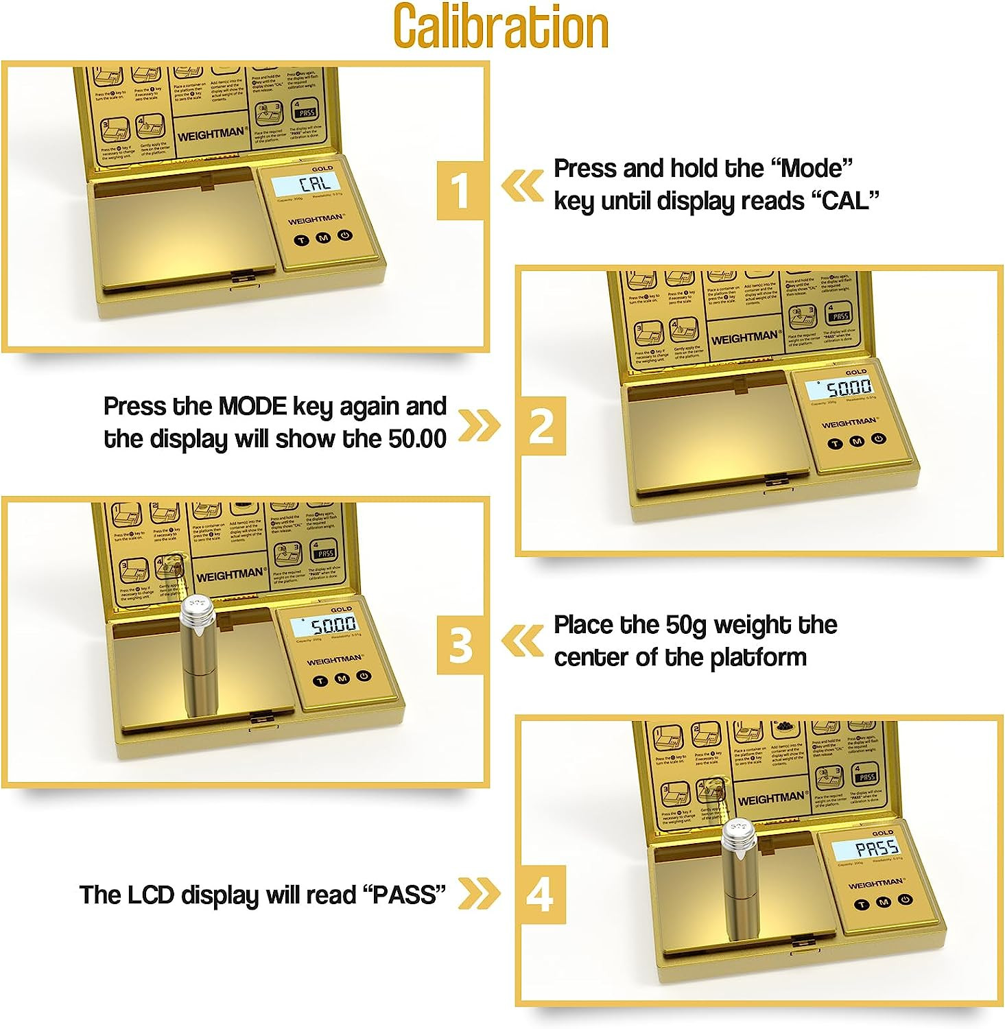 Digital Scale Gram, 200G/0.01G Pocket Scale Gold Titanium Plating, LCD Backlit D