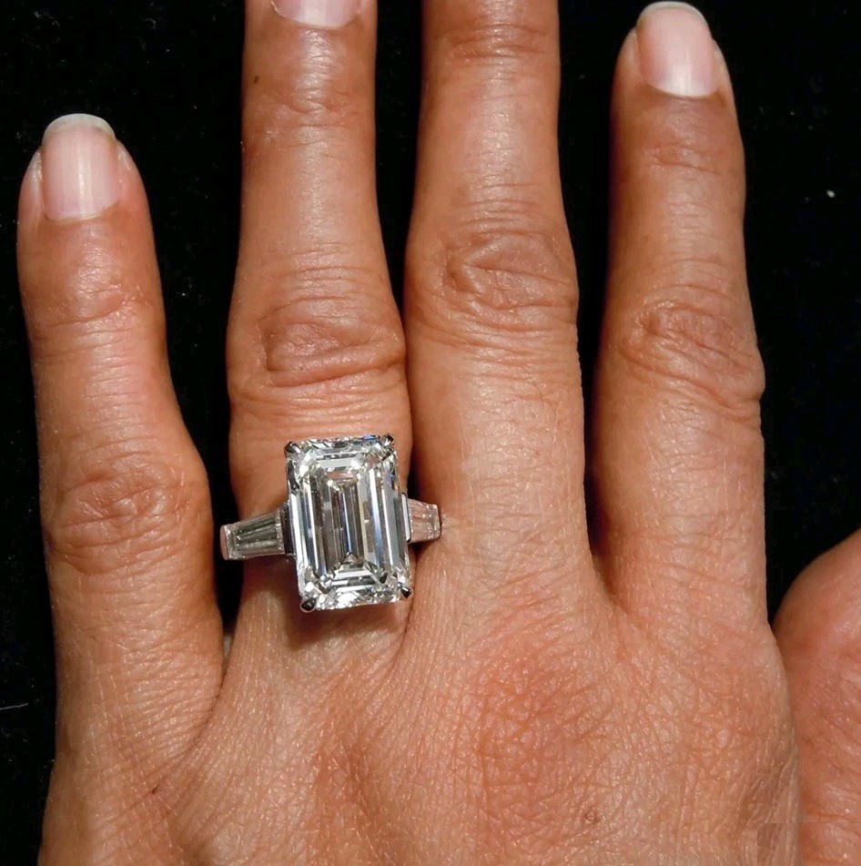 14 Ct Certified Treated Gorgeous Off White Diamond Engagement Ring.925 Silver