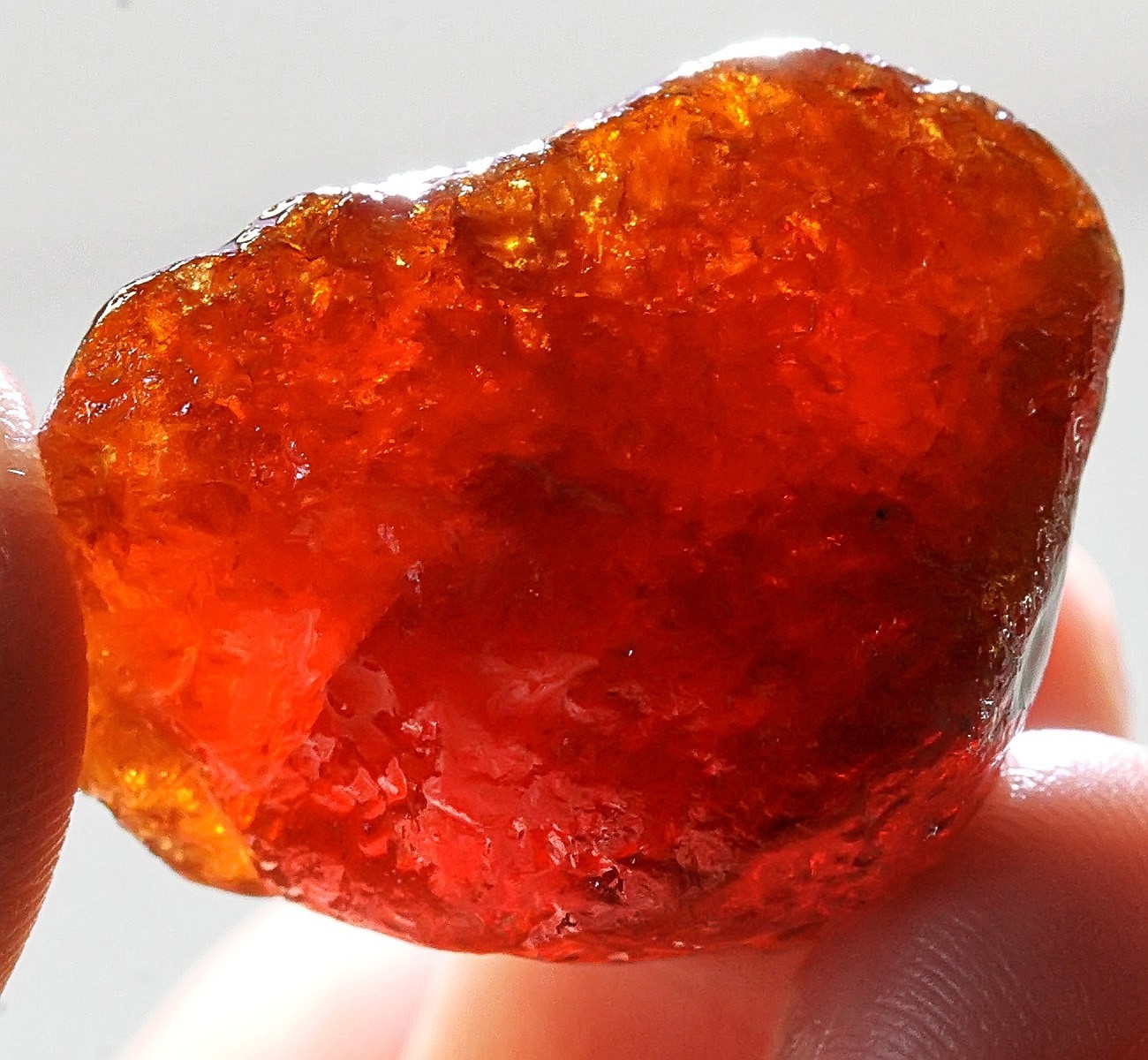 114Ct Natural Spessartine Orange Garnet Facet Rough Specimen Nigeria YFDA2