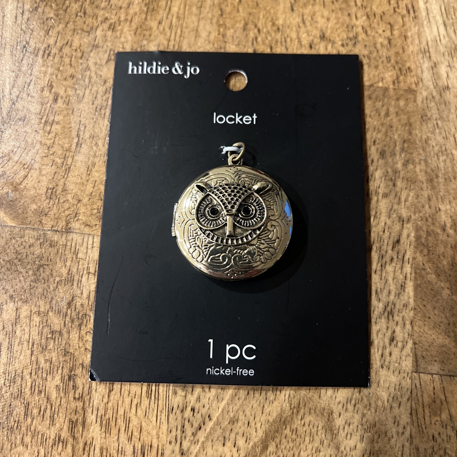Owl Locket by Hildie & Jo 1-1/2 INCH – NEW – FREE SAME DAY SHIPPING
