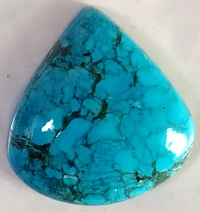 AAA+ Natural Blue Turquoise 32.10 Ct. Pear Cut Loose Gemstone Gift for Birthday