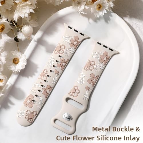 Witzon Floral Band 38mm/40mm/41mm/(42mm-series 11 10) Flower Starlight