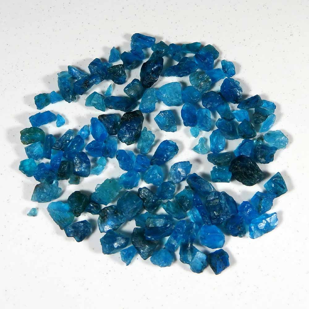 66.10 Ct Natural AAA Neon Blue Apatite Rough Wholesale Bulk Lot Gemstone