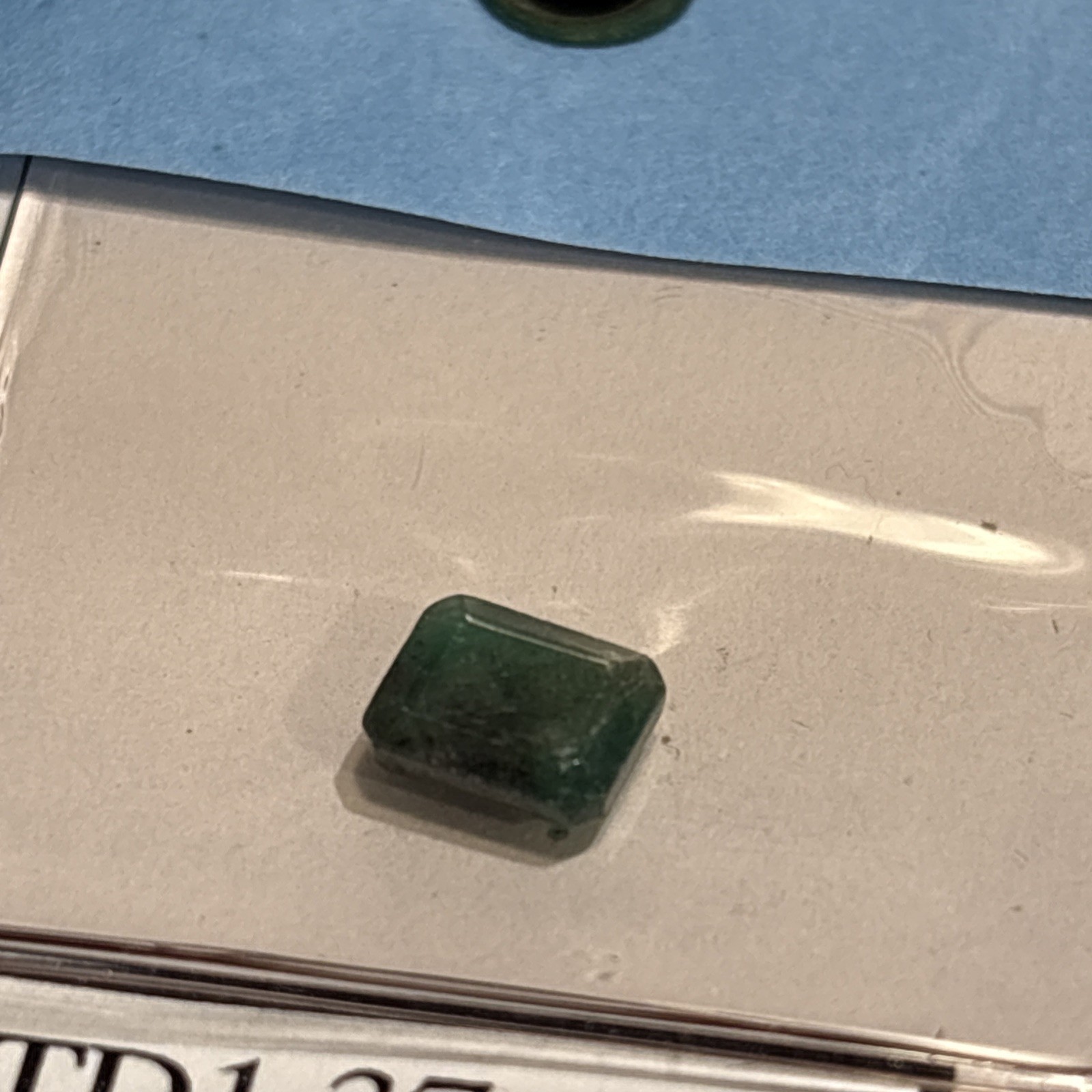 Natural Loose Emerald Cut Genuine Emerald 1.37 Carat Gem Gemstone