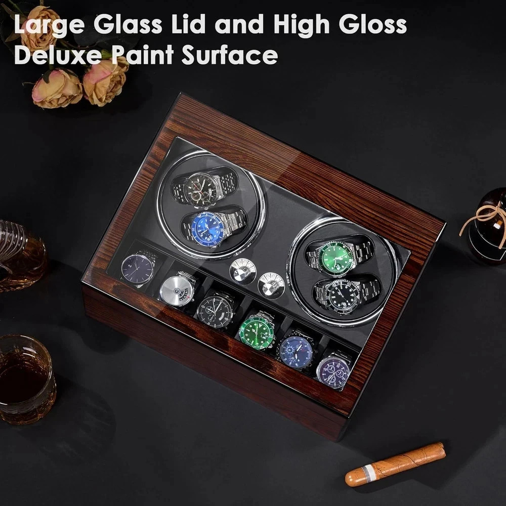 Watch Winders for Automatic Watches, Automatic Watch Winder Box Watch Spinner wi