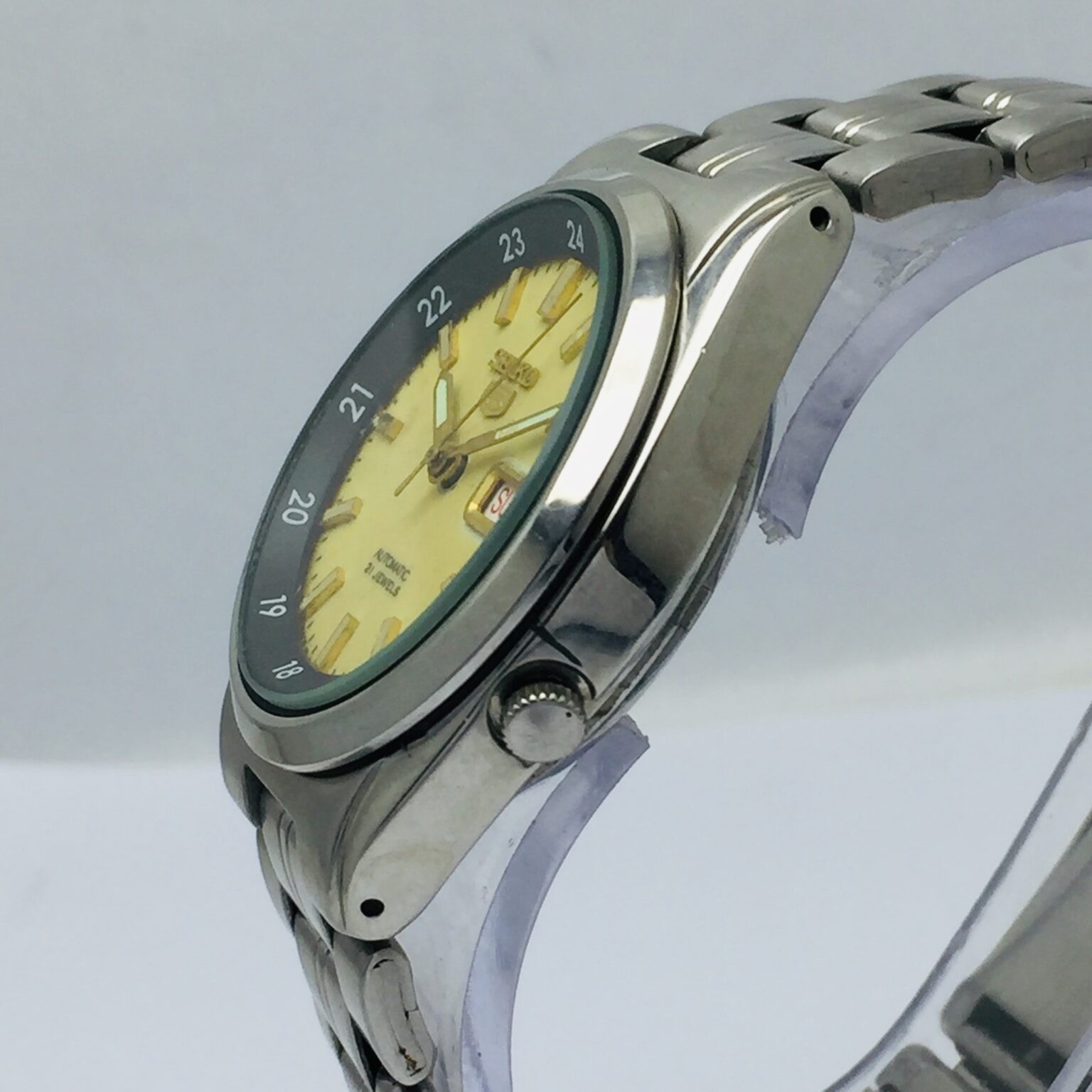 Seiko 5 Automatic Railway Time 7S26-02C0 Luminous Dial Vintage Watch RAK48BAS10