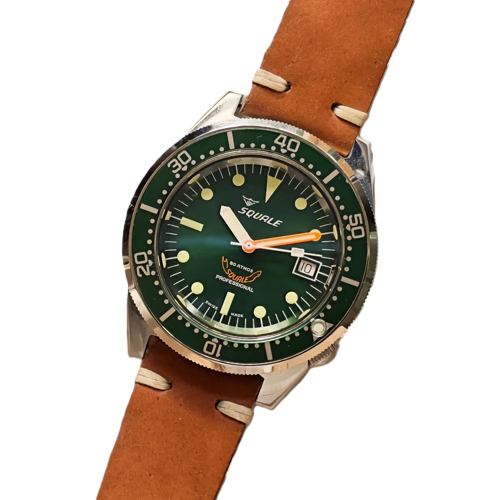 SQUALE 1521 50 Atmos Automatic Green Dial 500M HK Limited Edition Diver’s Watch