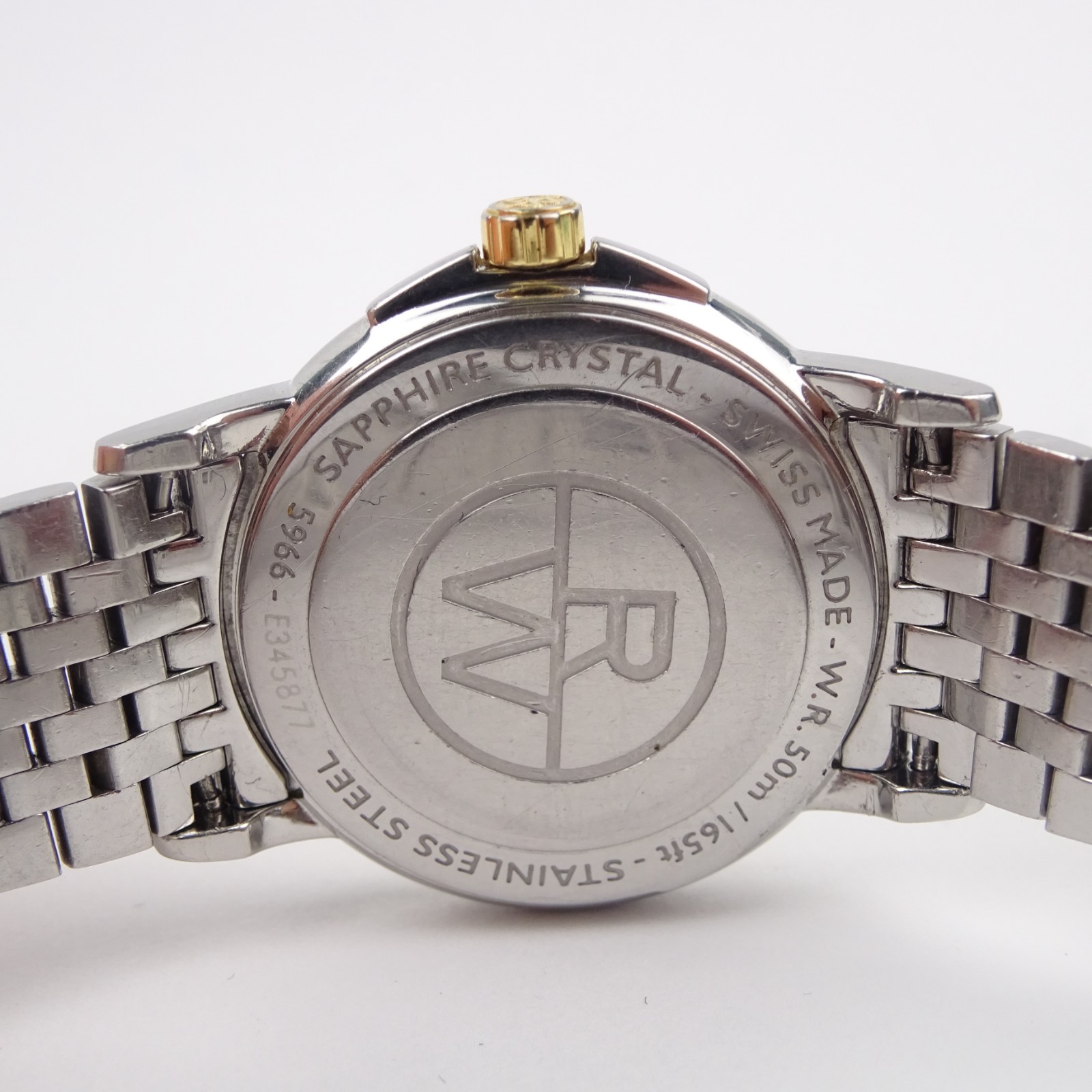 Raymond Weil Tradition 5966 Watch 2 Tone Mother of Pearl Dial Women’s