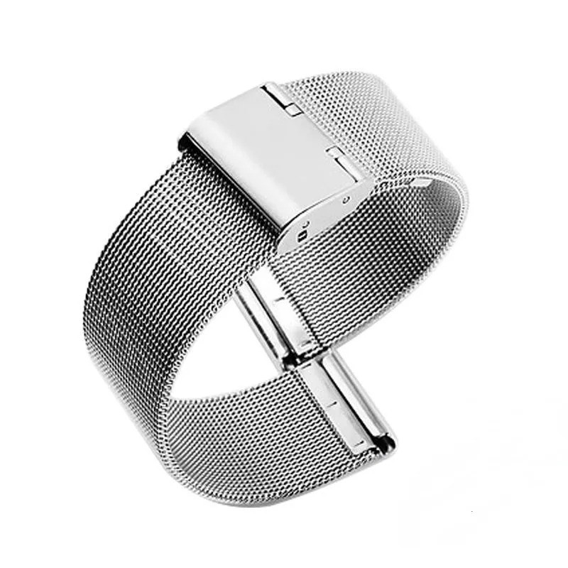 12–24mm Stainless Steel Mesh Metal Watch Strap Band Unisex