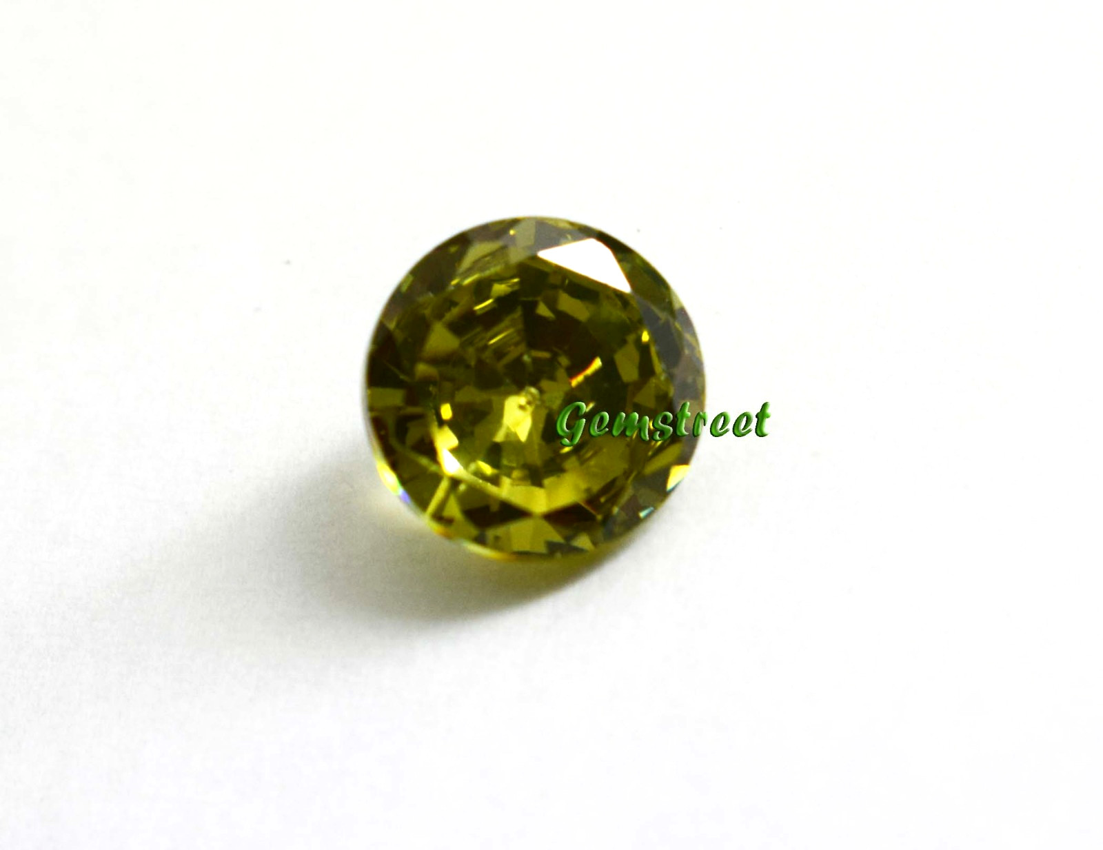 Natural Green Peridot 4.60 Carat Round Cut Certified Loose Gem From Myanmar