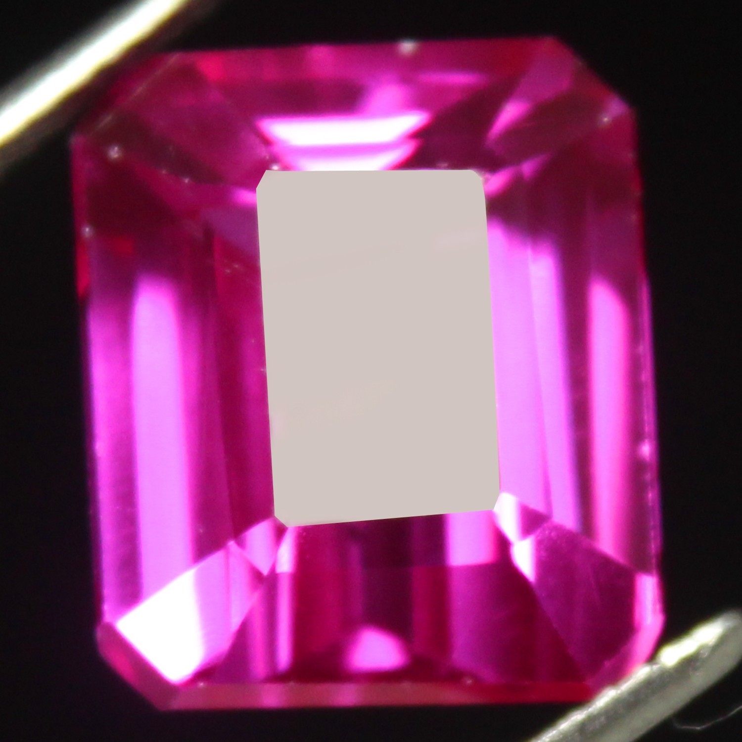 Natural 13.50 Ct Certified Utah Red Beryl Bixbite 13×11 MM Emerald Cut Gemstone