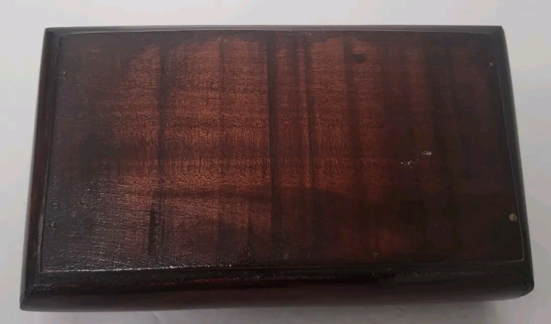 Handmade Wooden Craved Keepsake Jewelry Box, Trinkets, Gift Box