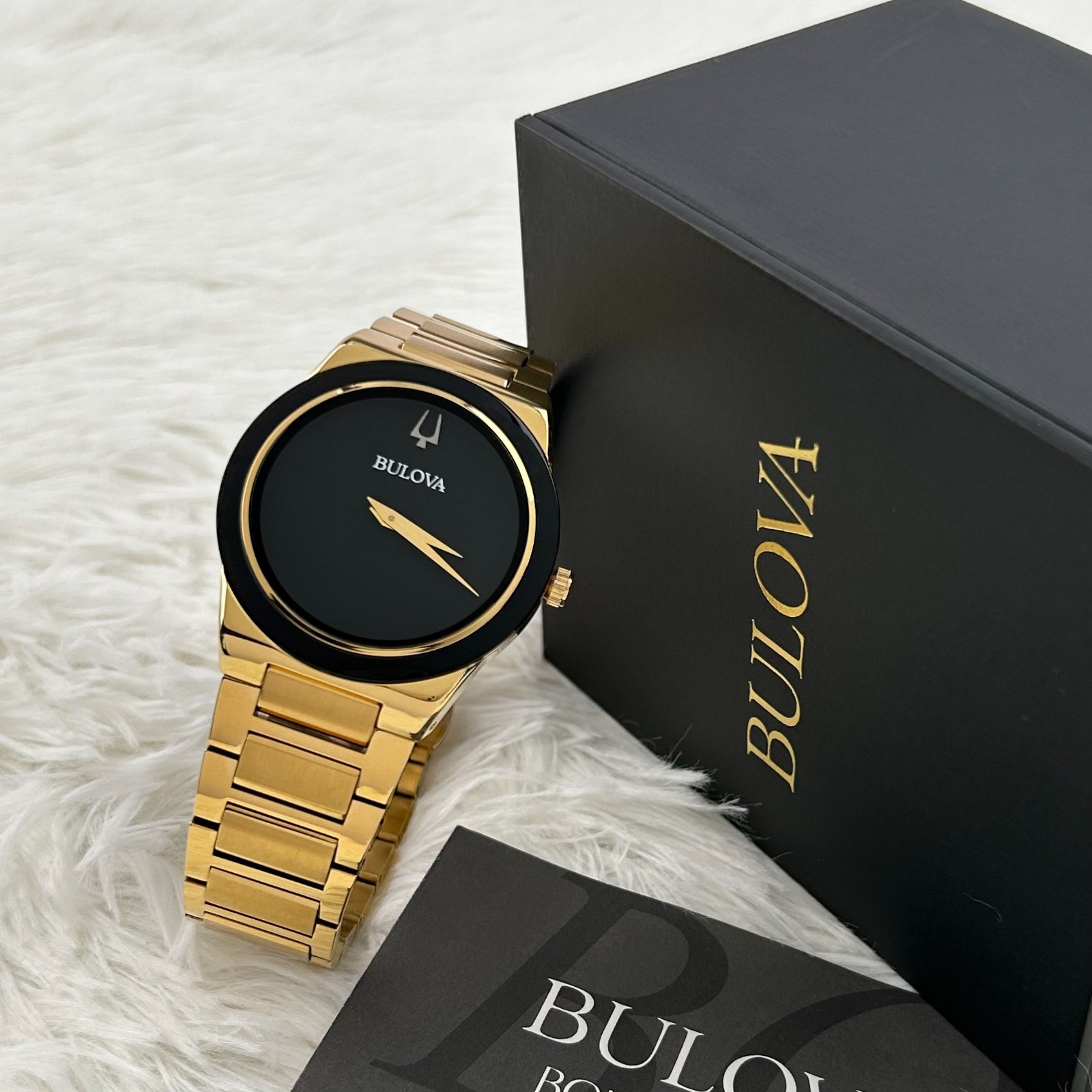 Bulova Millennia 97A183 Men’s black Dial Gold chain 41MM Quartz Watch