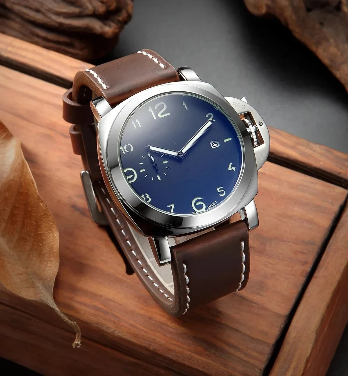Classic Leather Watch Strap Sport Band Quick Release Steel Buckle 18mm 20mm 22mm