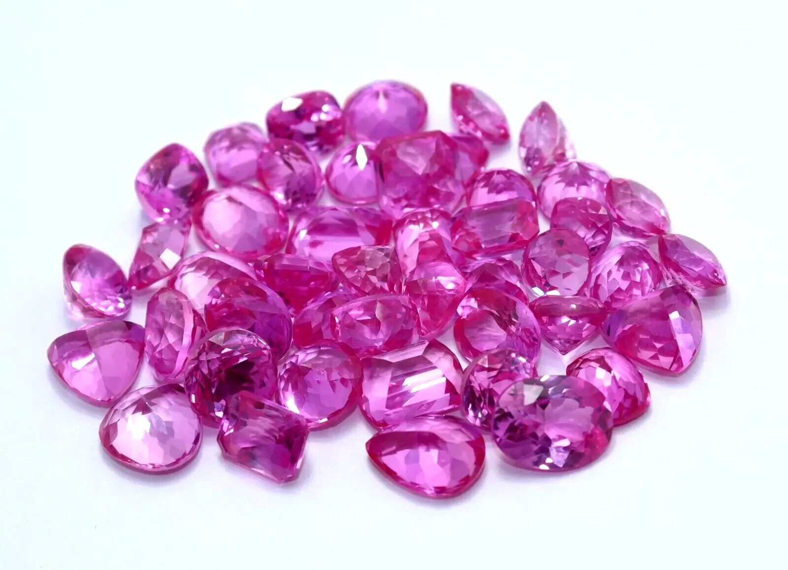 Natural Pink Sapphire 170 Ct 16-17 Pcs Mix Cut Certified Rare Loose Gemstone Lot