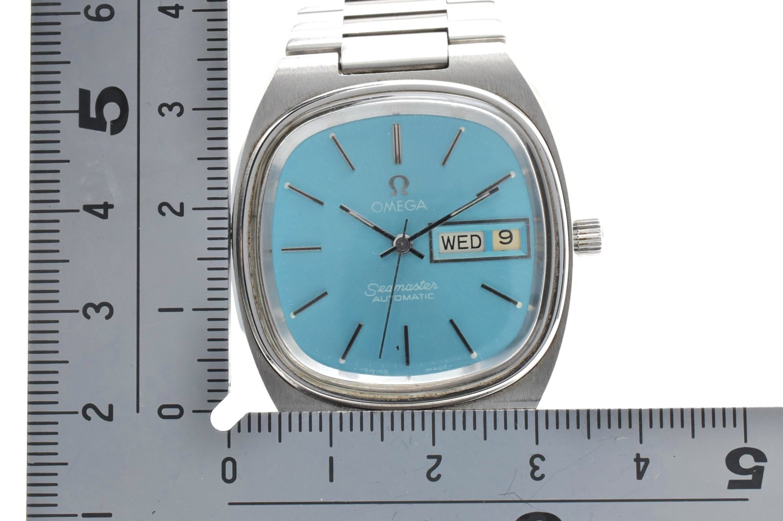 Vintage OMEGA Seamaster TV Cal.1022 166.0213 Ice Blue Dial Automatic Men’s Watch