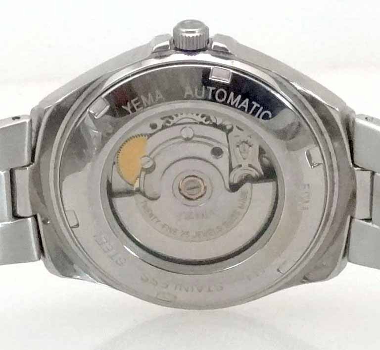 YEMA YM 717 Men’s Stainl-St Swiss Automatic Winding Day-Date Watch – NEW – 5-ATM