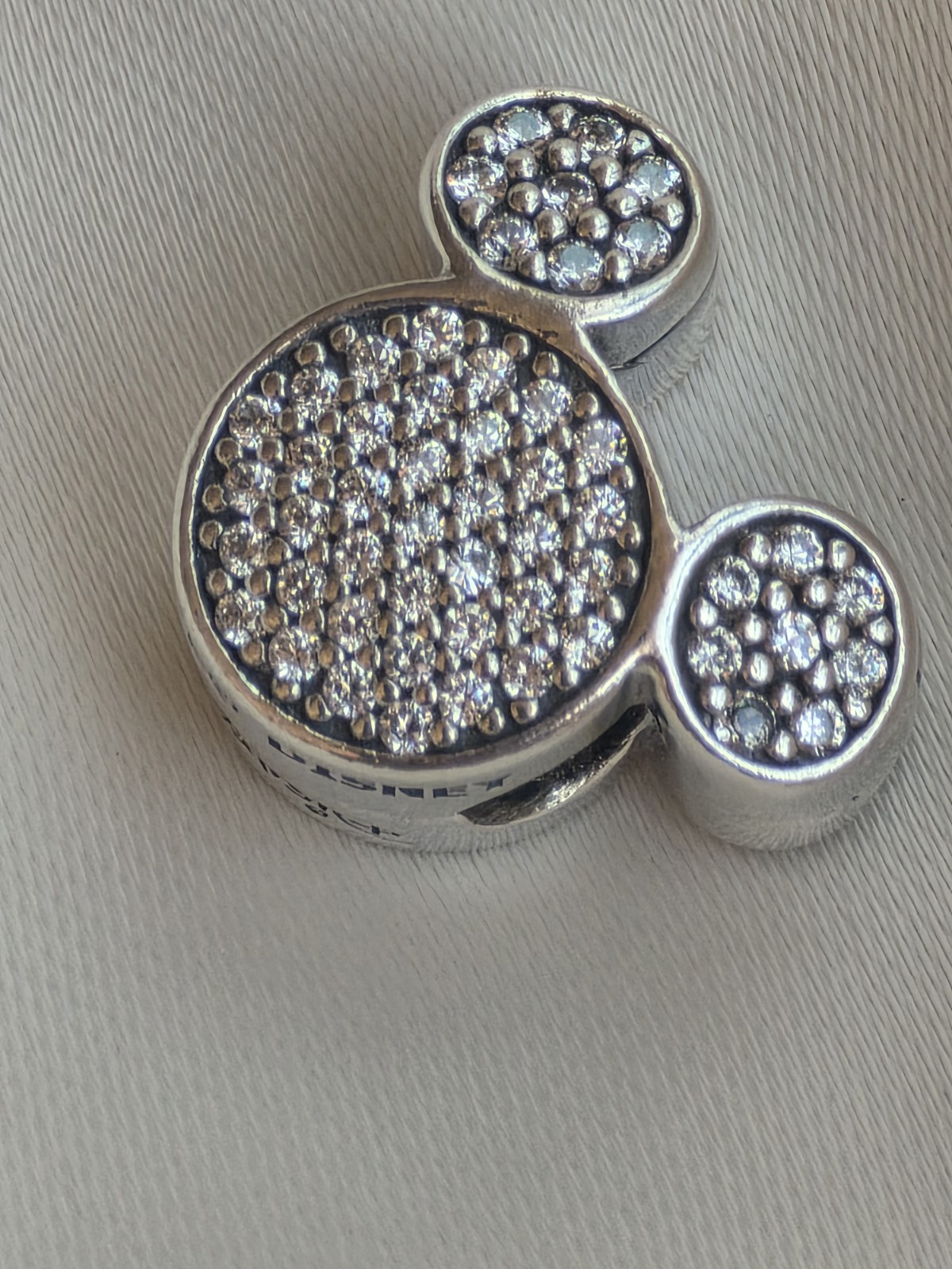 Pandora Disney Parks Mickey Icon Pavé Clip Charm