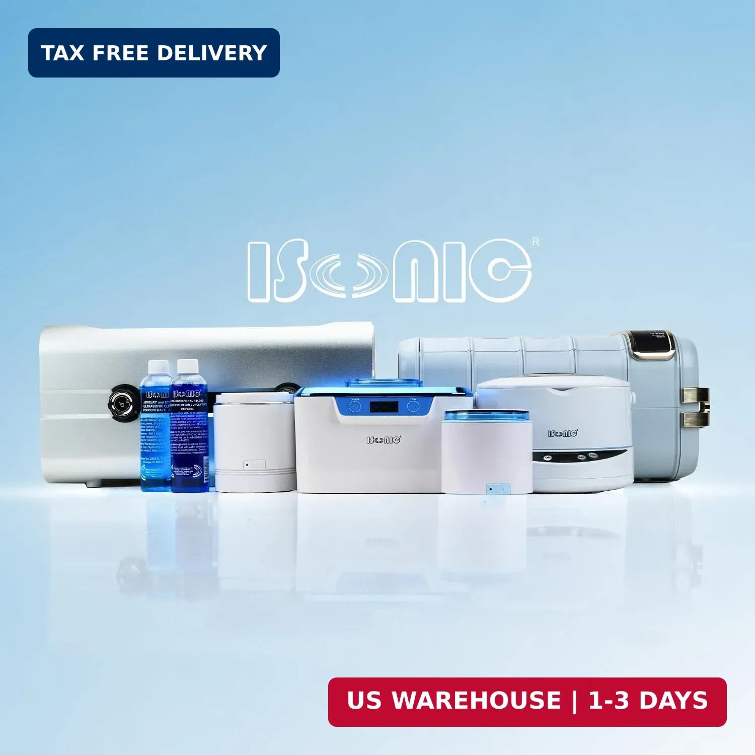 iSonic Ultrasonic Jewelry & Eyeglass Cleaner Solution Concentrate – Professional