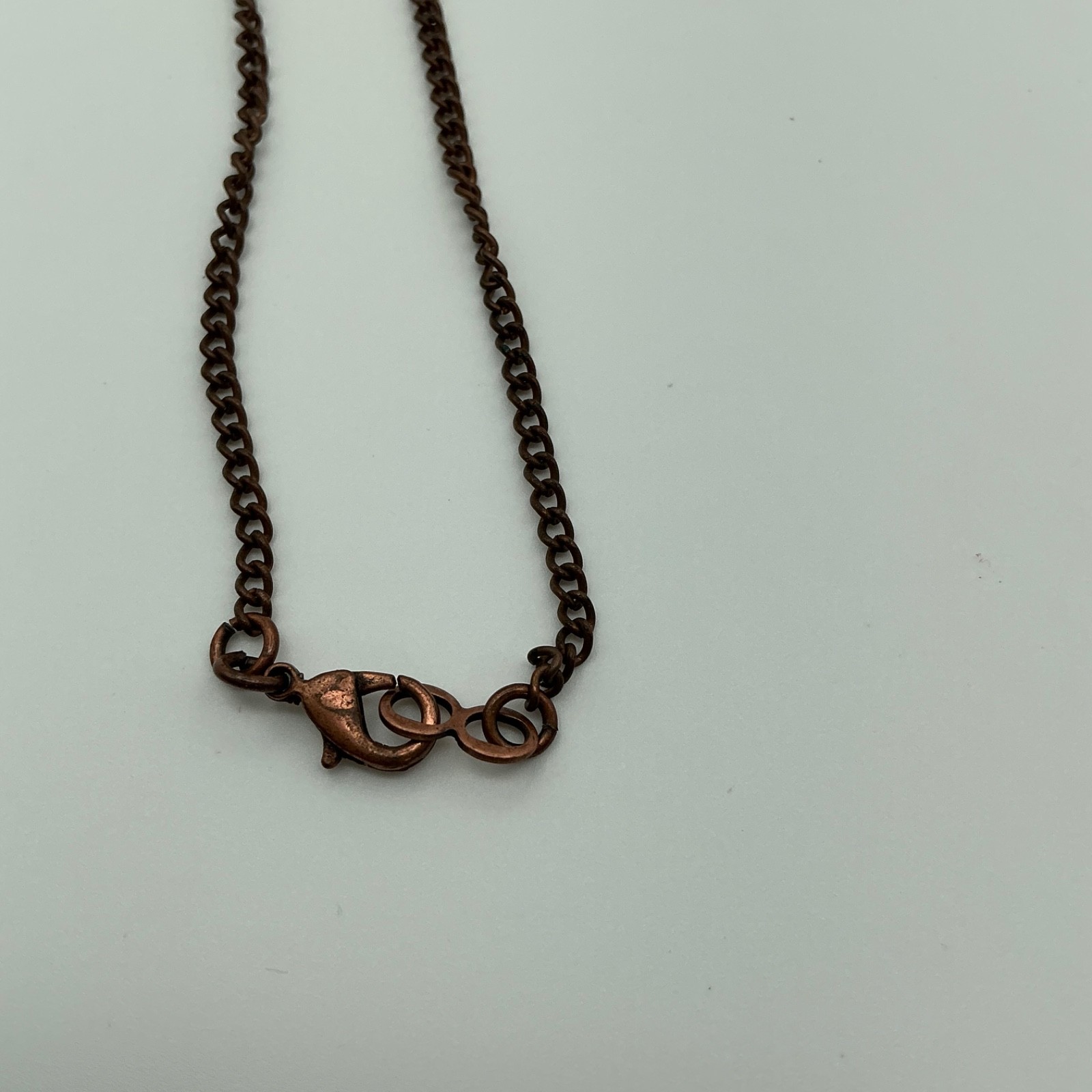 Vintage Tree of Life Green Stone Pendant Round Cut Copper Wire Necklace Handmade