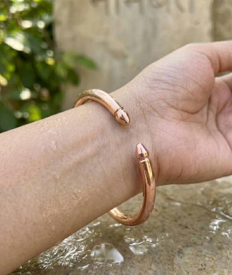 1 Pc Pure Copper Bangle, Unisex Cuff Bracelet, Healing Bangle Openable