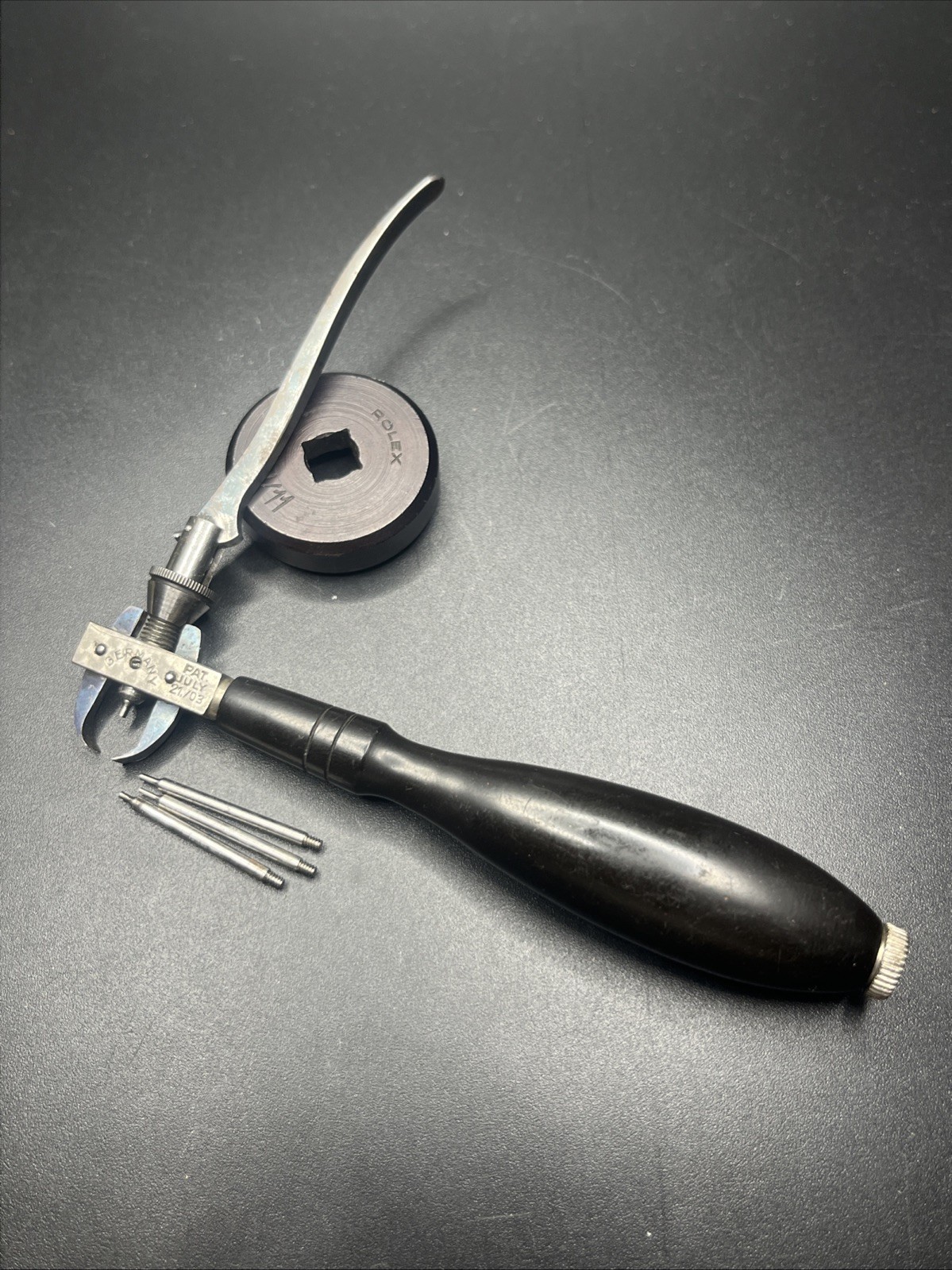 Vintage German Made Unbranded Watchmaker Roller And Hand Remover Tool (017)