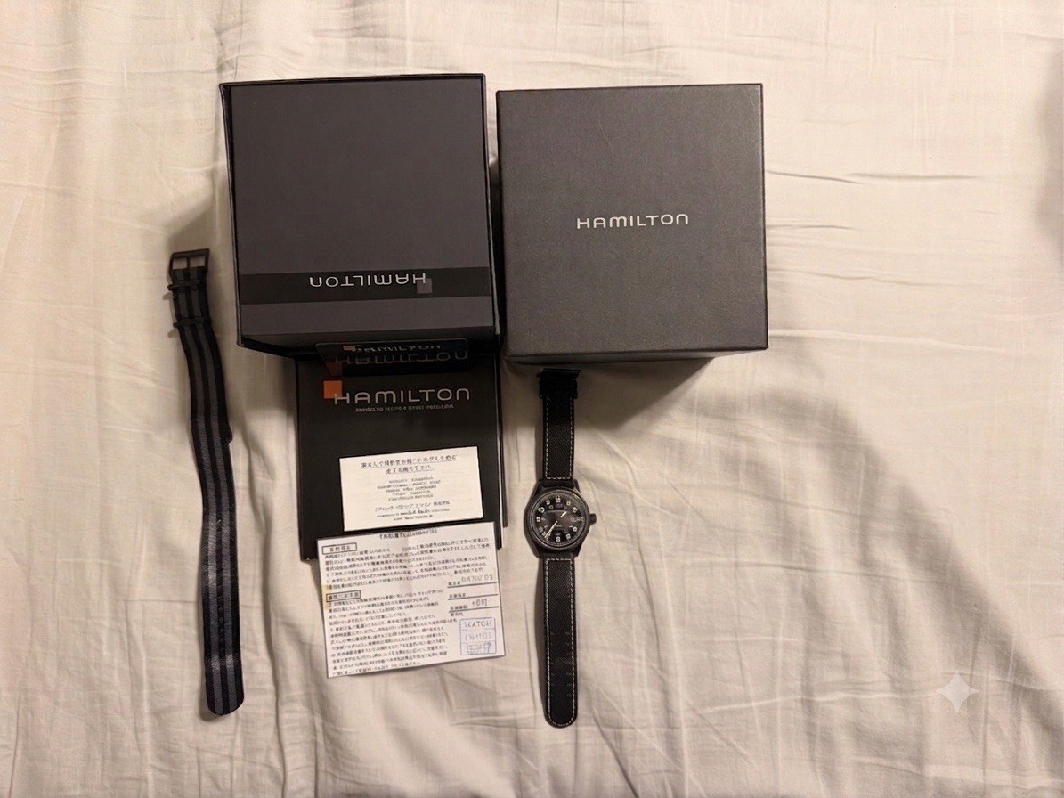 Hamilton Khaki Field Titanium PVD Plated Automatic Black 42mm Watch – H70575733