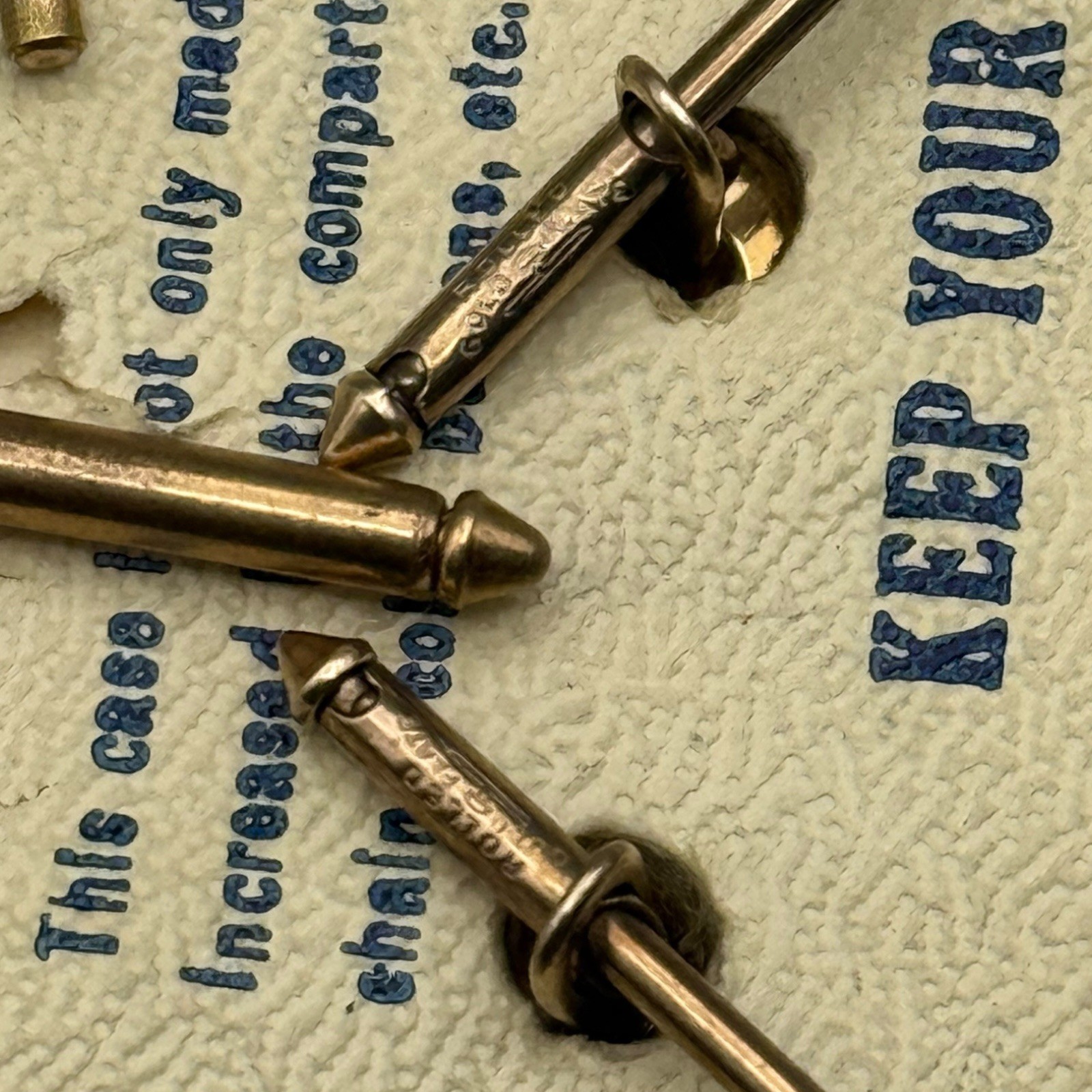Art Deco Larter & Sons 14K Rolled Gold Mother Of Pearl Cufflinks