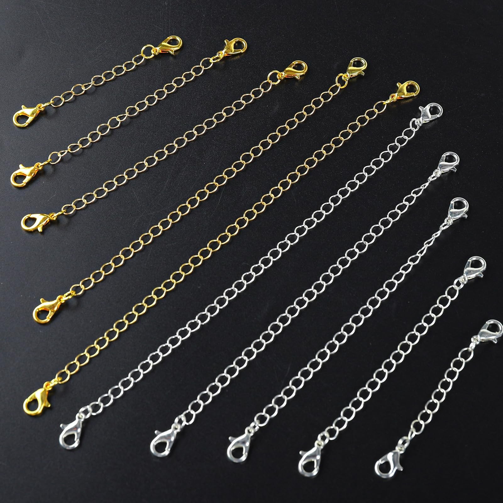 30pcs Chain Extenders for Necklace, Necklace Extenders for Women Girls Bracelet